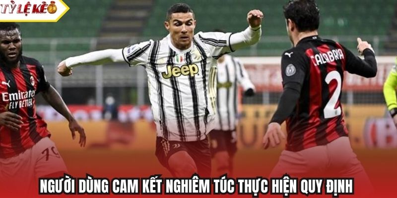 Người dùng cam kết nghiêm túc thực hiện quy định